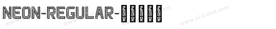 Neon-Regular字体转换