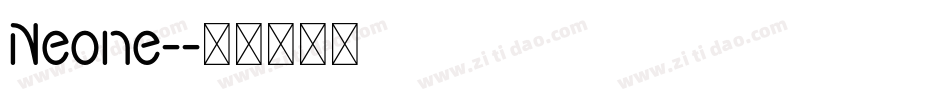 Neone-字体转换