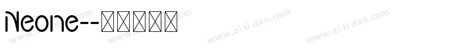 Neone-字体转换