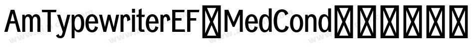 AmTypewriterEF-MedCond字体转换 AmTypewriterEF-MedCond字体转换