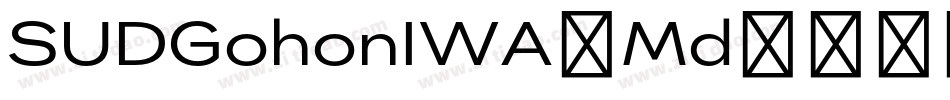 SUDGohonIWA-Md字体转换