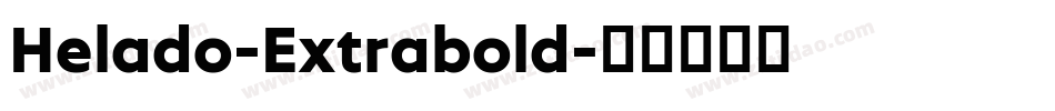 Helado-Extrabold字体转换