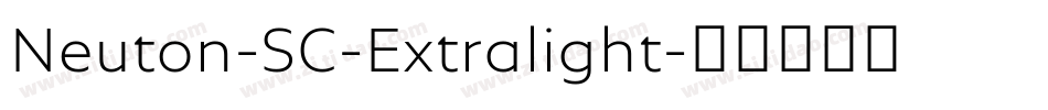 Neuton-SC-Extralight字体转换