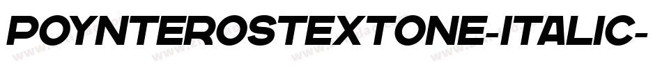 PoynterOSTextOne-Italic字体转换