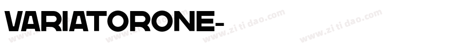 VariatorOne字体转换