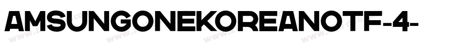amsungOneKoreanOTF-4字体转换
