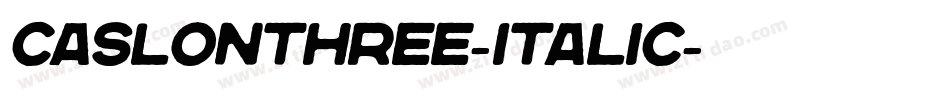 CaslonThree-Italic字体转换