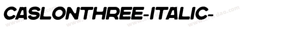 CaslonThree-Italic字体转换