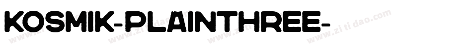 Kosmik-PlainThree字体转换