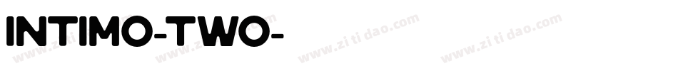 Intimo-Two字体转换