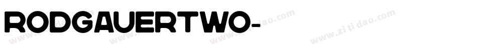 RodgauerTwo字体转换