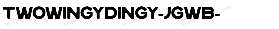 TwoWingyDingy-JGwB字体转换