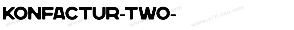 Konfactur-Two字体转换