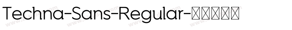 Techna-Sans-Regular字体转换