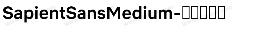 SapientSansMedium字体转换