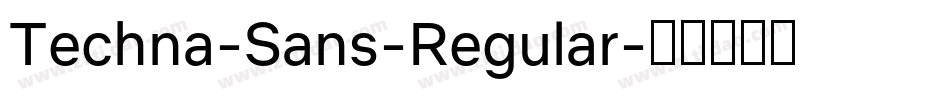 Techna-Sans-Regular字体转换
