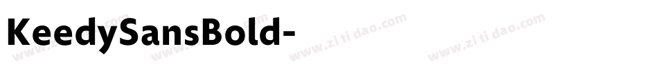 KeedySansBold字体转换