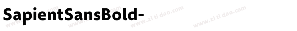 SapientSansBold字体转换