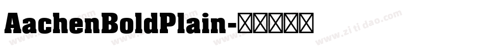AachenBoldPlain字体转换