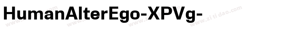 HumanAlterEgo-XPVg字体转换