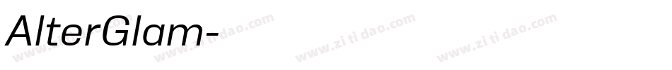 AlterGlam字体转换