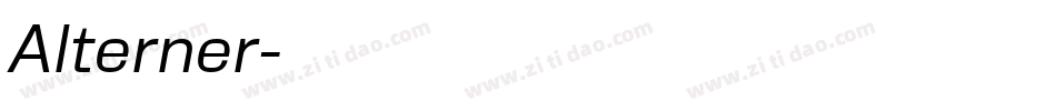 Alterner字体转换