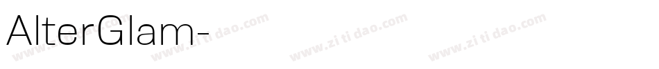 AlterGlam字体转换