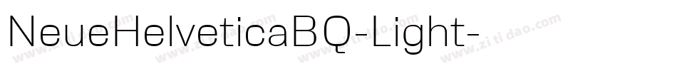 NeueHelveticaBQ-Light字体转换