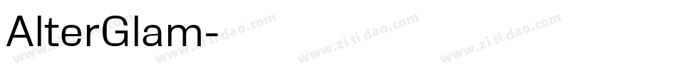 AlterGlam字体转换