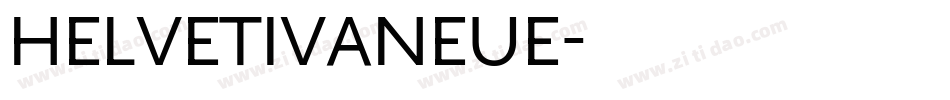 HelvetivaNeue字体转换