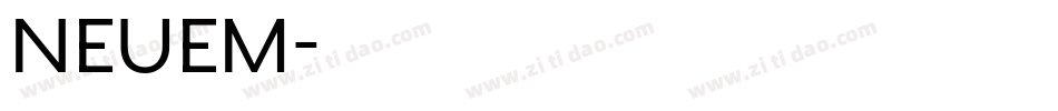 NeueM字体转换