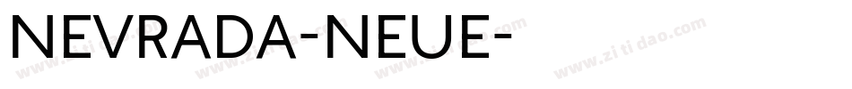 Nevrada-Neue字体转换