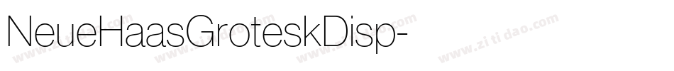 NeueHaasGroteskDisp字体转换