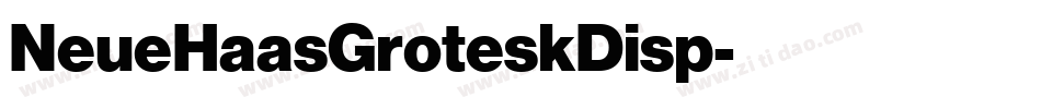 NeueHaasGroteskDisp字体转换