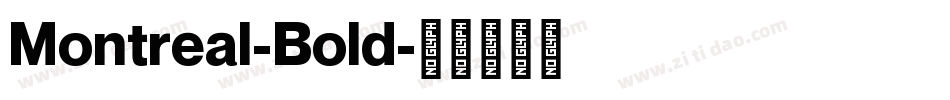 Montreal-Bold字体转换