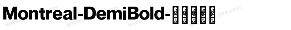 Montreal-DemiBold字体转换