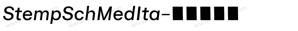 StempSchMedIta字体转换