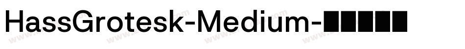 HassGrotesk-Medium字体转换
