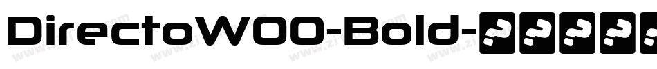 DirectoW00-Bold字体转换