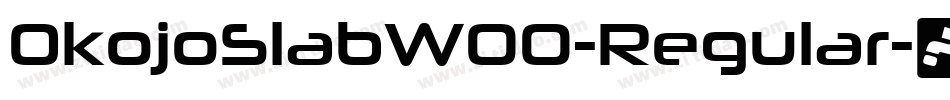 OkojoSlabW00-Regular字体转换