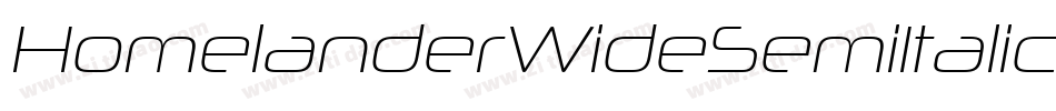 HomelanderWideSemiItalic-DO00x字体转换