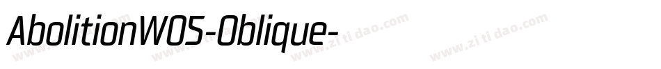 AbolitionW05-Oblique字体转换 AbolitionW05-Oblique字体转换