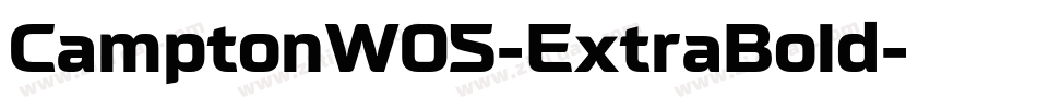 CamptonW05-ExtraBold字体转换