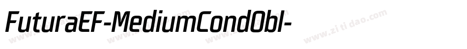 FuturaEF-MediumCondObl字体转换