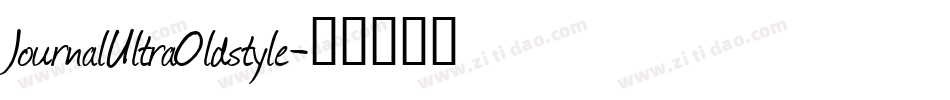 JournalUltraOldstyle字体转换