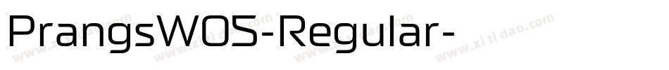 PrangsW05-Regular字体转换