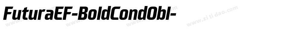 FuturaEF-BoldCondObl字体转换