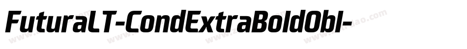 FuturaLT-CondExtraBoldObl字体转换