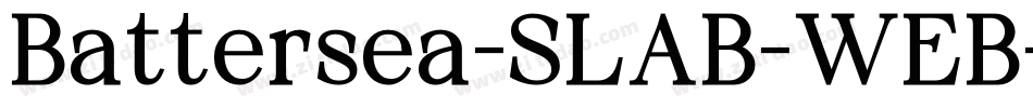 Battersea-SLAB-WEB-Extrabold字体转换