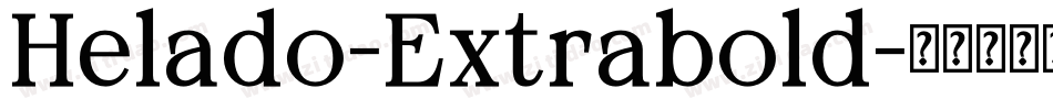 Helado-Extrabold字体转换